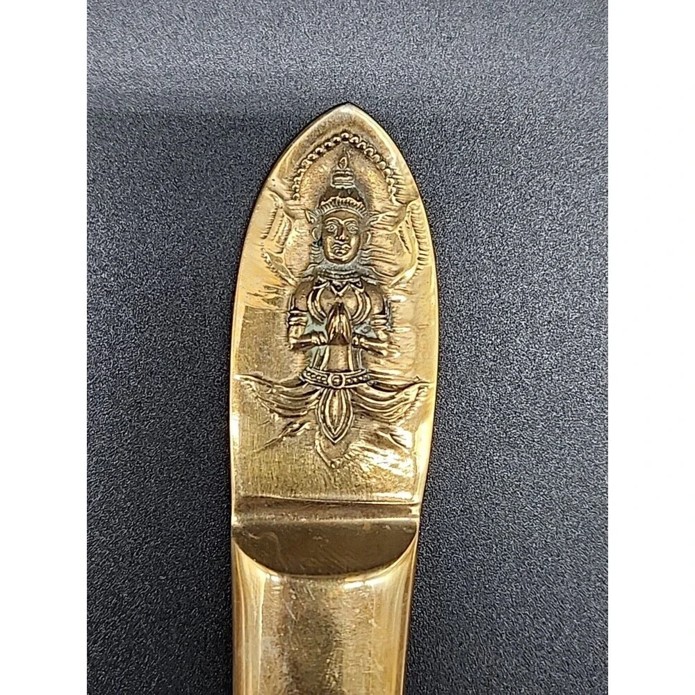 Vtg Thailapidary Buddha 19 Pcs Bronze Goddess Serving Set